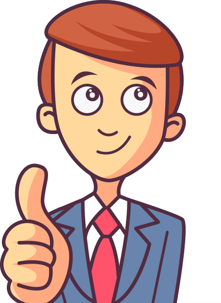 Caricatura hombre soluciones